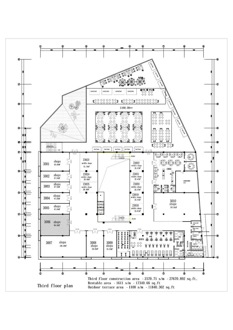 Third floor plan